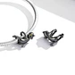 Charm Dije Plata 925 Gato Negro Colgante - Miniatura 4