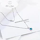 Collar Estrella Circon Azul Plateado - Miniatura 4