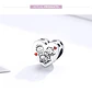 Charm Dije Plata 925 Corazon Familia Love - Miniatura 4