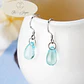 Aros Gota Cristal Celeste Colgante - Miniatura 4