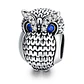 Charm Dije Plata 925 Buho Plateado - Miniatura 1
