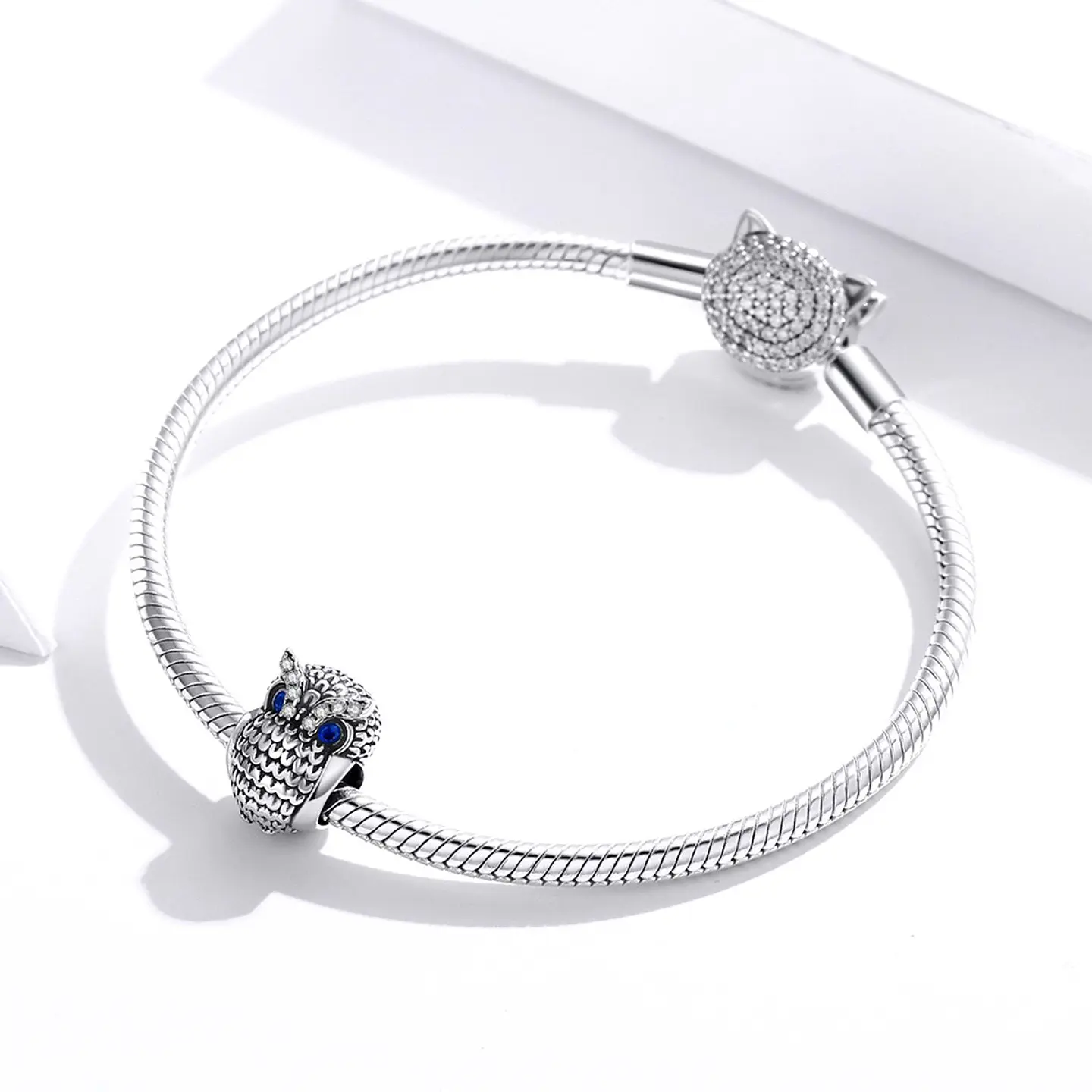 Charm Dije Plata 925 Buho Plateado 2