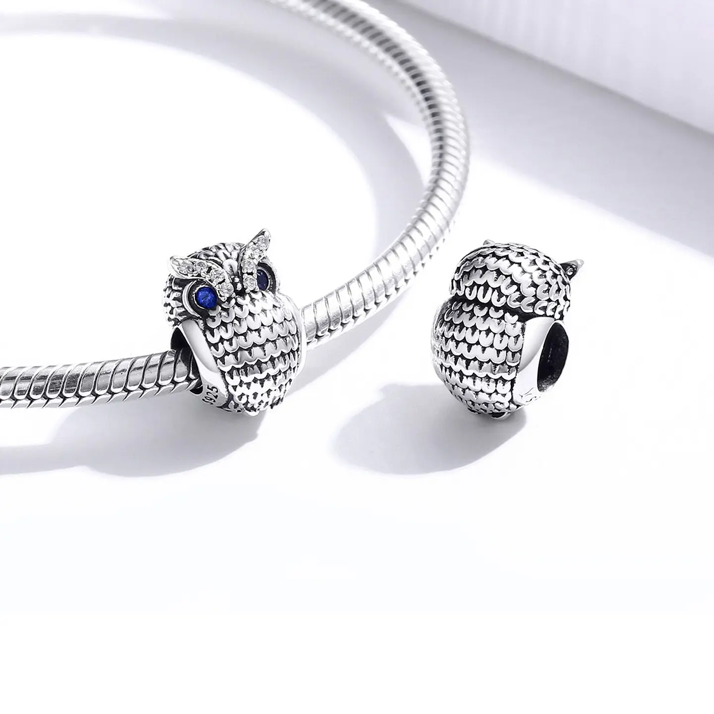 Charm Dije Plata 925 Buho Plateado 4