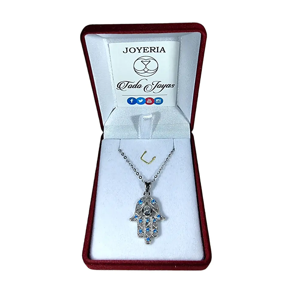 Collar Plata 925 Mano de Fatima Hamsa 2