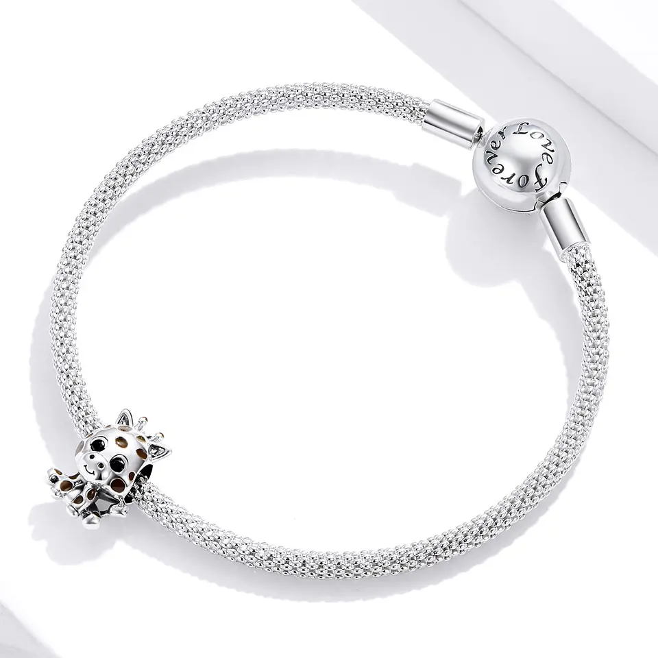 Charm Dije Plata Jirafa Bebe  2