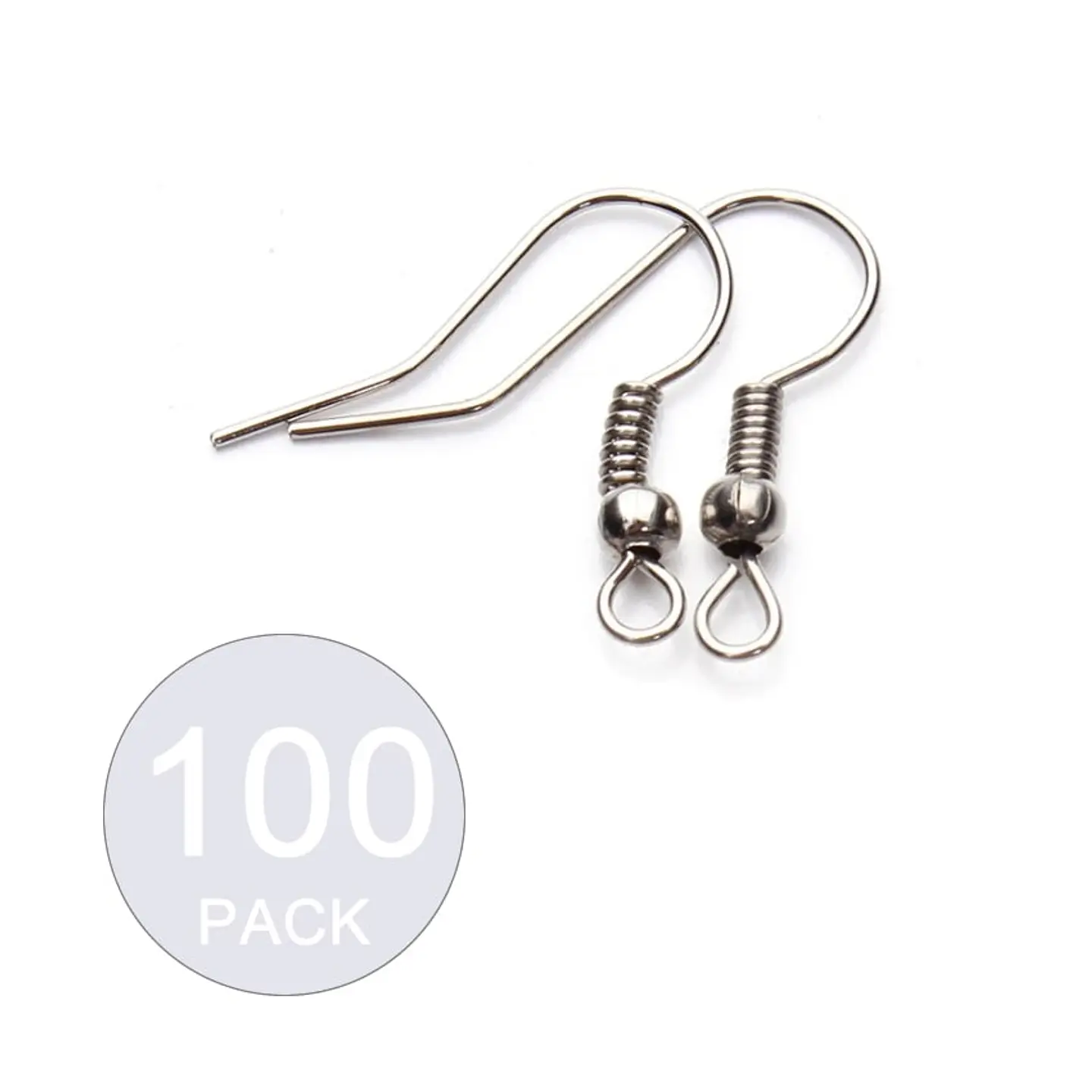 Pack 100 Ganchos Para Aros Acero Quirurgico 2
