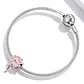 Charm Dije Plata 925 Flor de Loto Fresca - Miniatura 3
