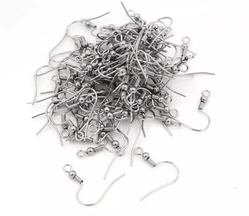 Pack 100 Ganchos Para Aros Acero Quirurgico 3
