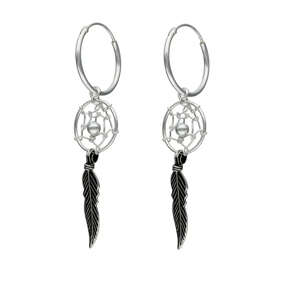 Aros Plata 925 Argolla Atrapa Sueño 1
