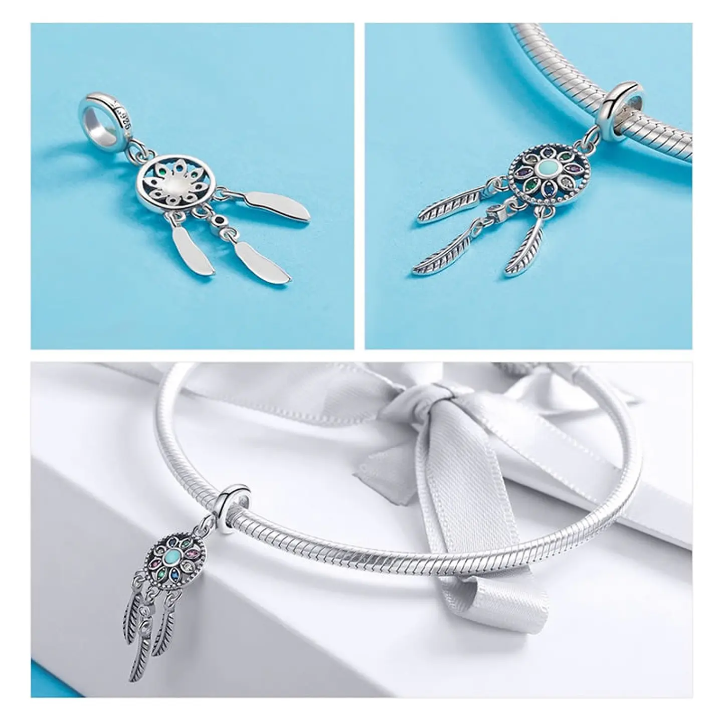 Charm Plata 925 Atrapa Sueños 4