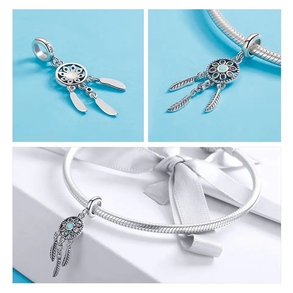 Charm Plata 925 Atrapa Sueños 4
