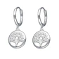 Aros Plata 925 Argolla Arbol de la Vida - Miniatura 1