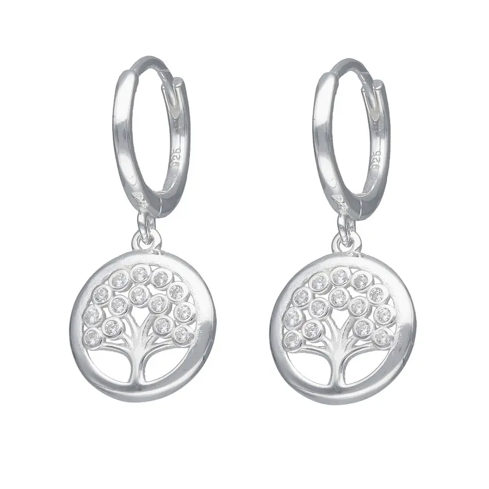 Aros Plata 925 Argolla Arbol de la Vida 1