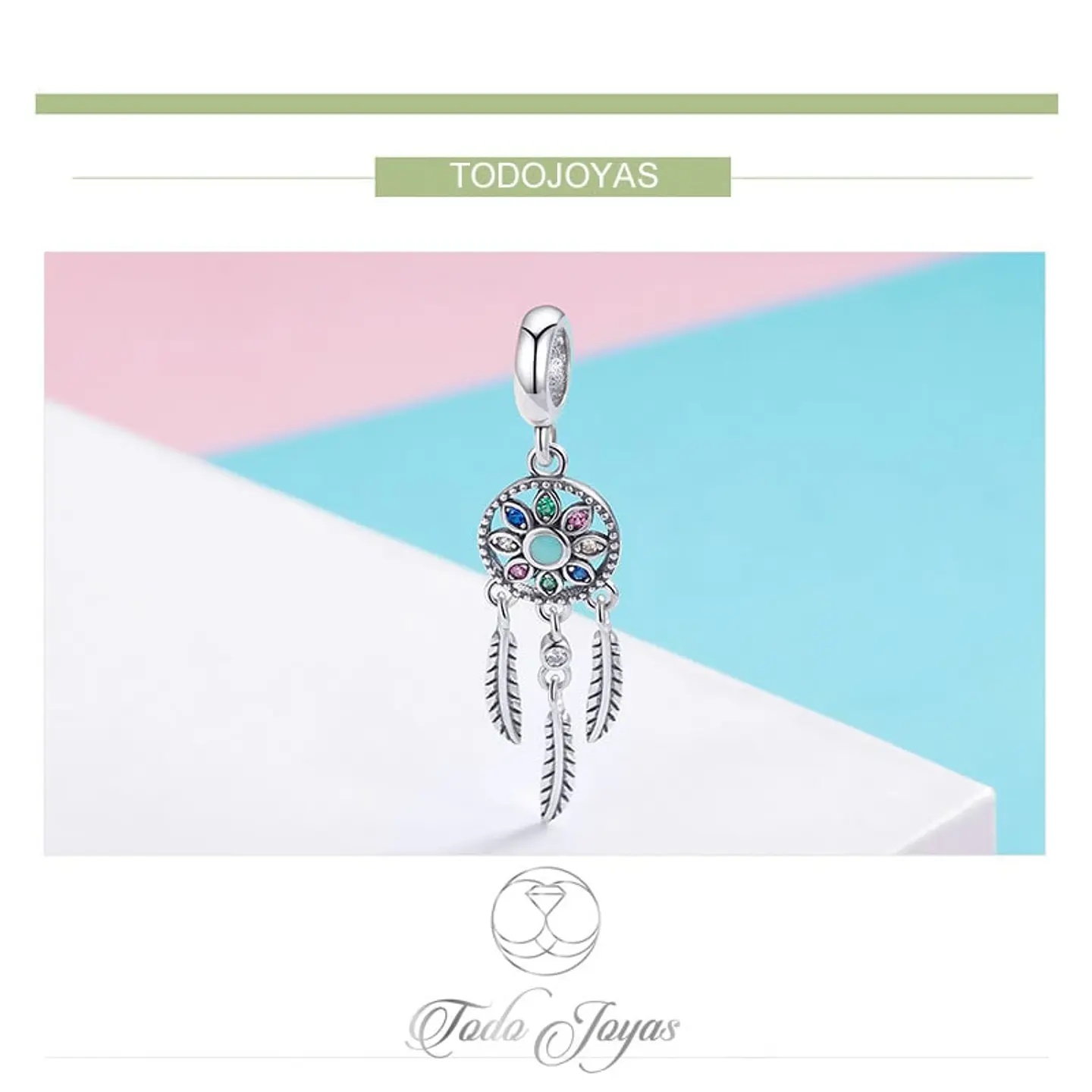 Charm Plata 925 Atrapa Sueños 6