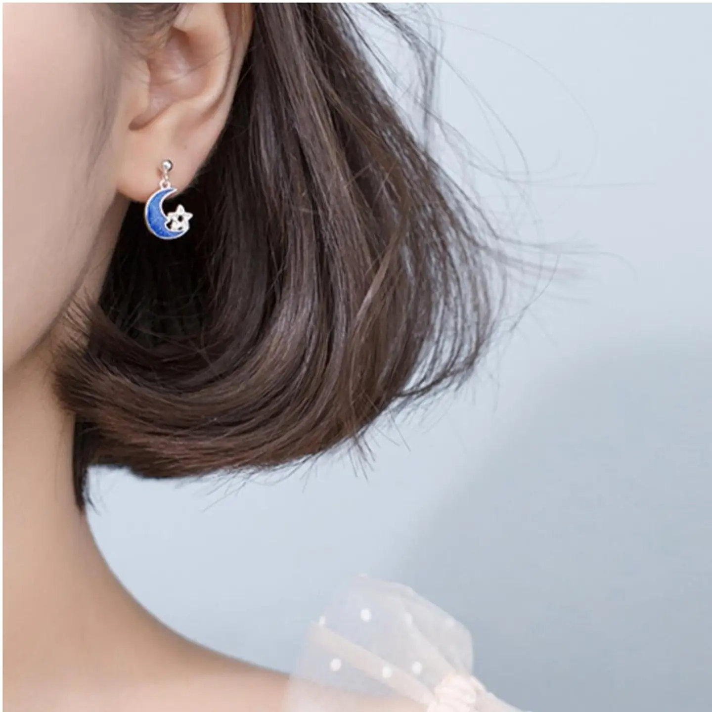 Aros Asimetricos Planeta y Luna Azul 5