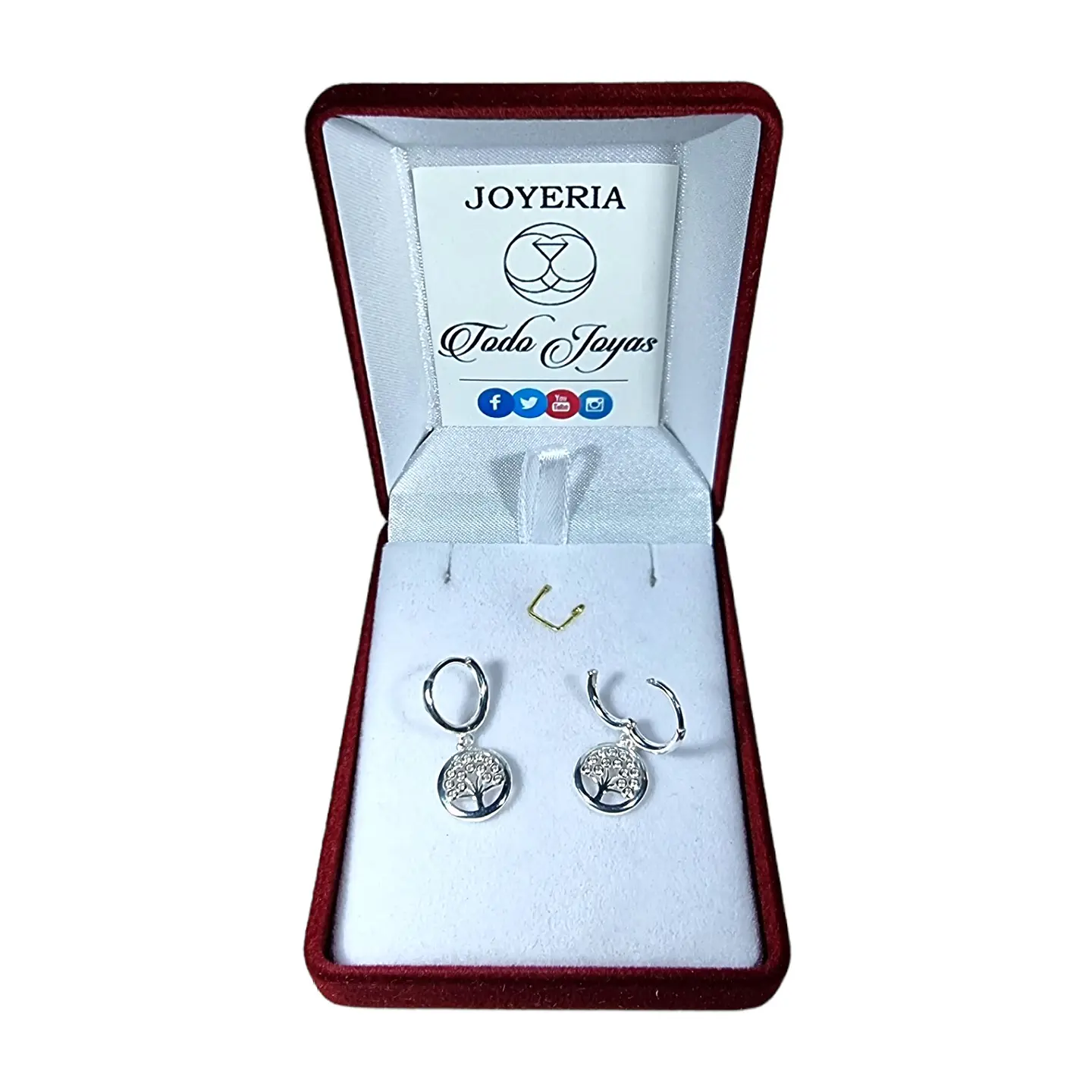 Aros Plata 925 Argolla Arbol de la Vida 2