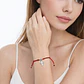 Pulsera Plata 925 Hilo Rojo Trenzado Cruz - Miniatura 2