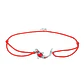 Pulsera Plata 925 Hilo Rojo Pez de la Suerte - Miniatura 1