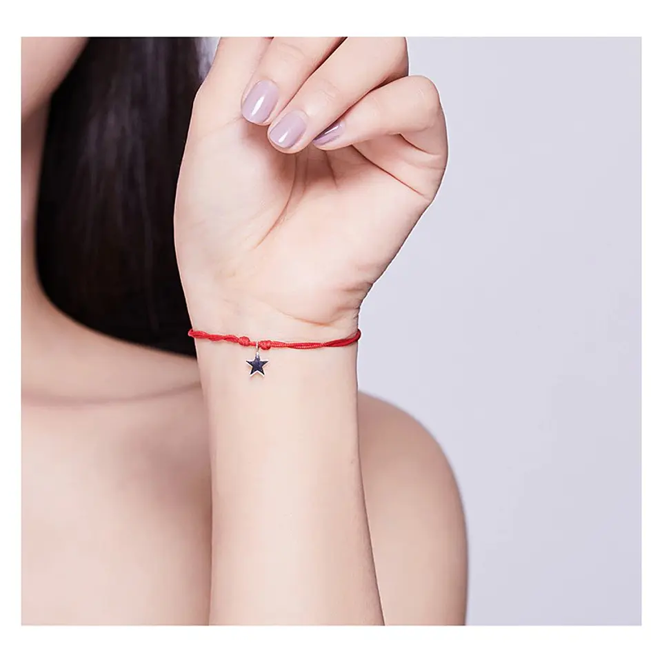Pulsera Plata 925 Hilo Rojo Pez de la Suerte 5