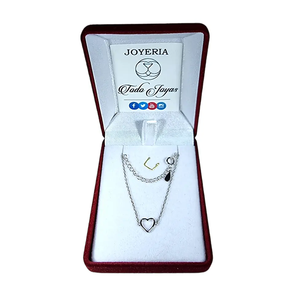 Pulsera Plata 925 Mini Corazon 2