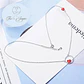 Collar Colgante Corazon Circulo Plateado - Miniatura 6