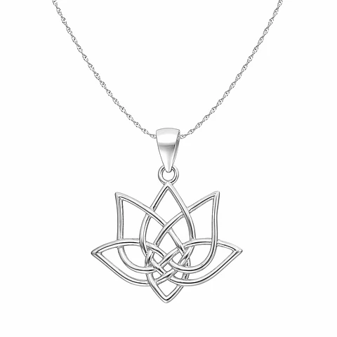 Collar Plata 925 Flor de Loto