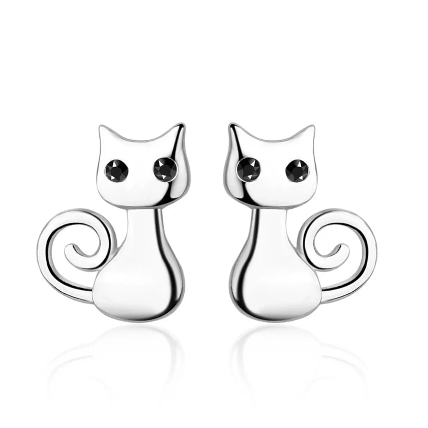 Aros de Gatitos Plateado 1