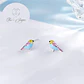 Aros de Pajaro Multicolor Plateado - Miniatura 5