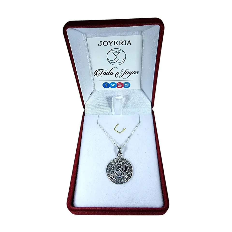 Collar Plata 925 Yoga 3o Om 2