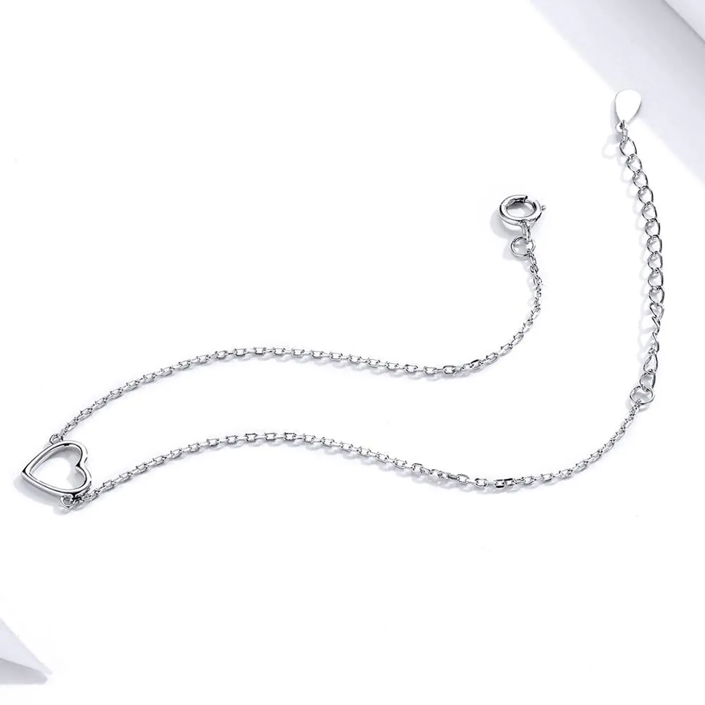 Pulsera Plata 925 Mini Corazon 6