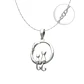 Collar Plata 925 Par Gatitos con Luna - Miniatura 1