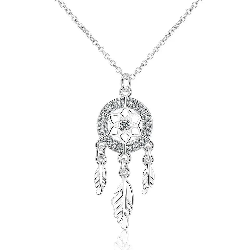 Collar Atrapa Sueño Circones Plateado 1