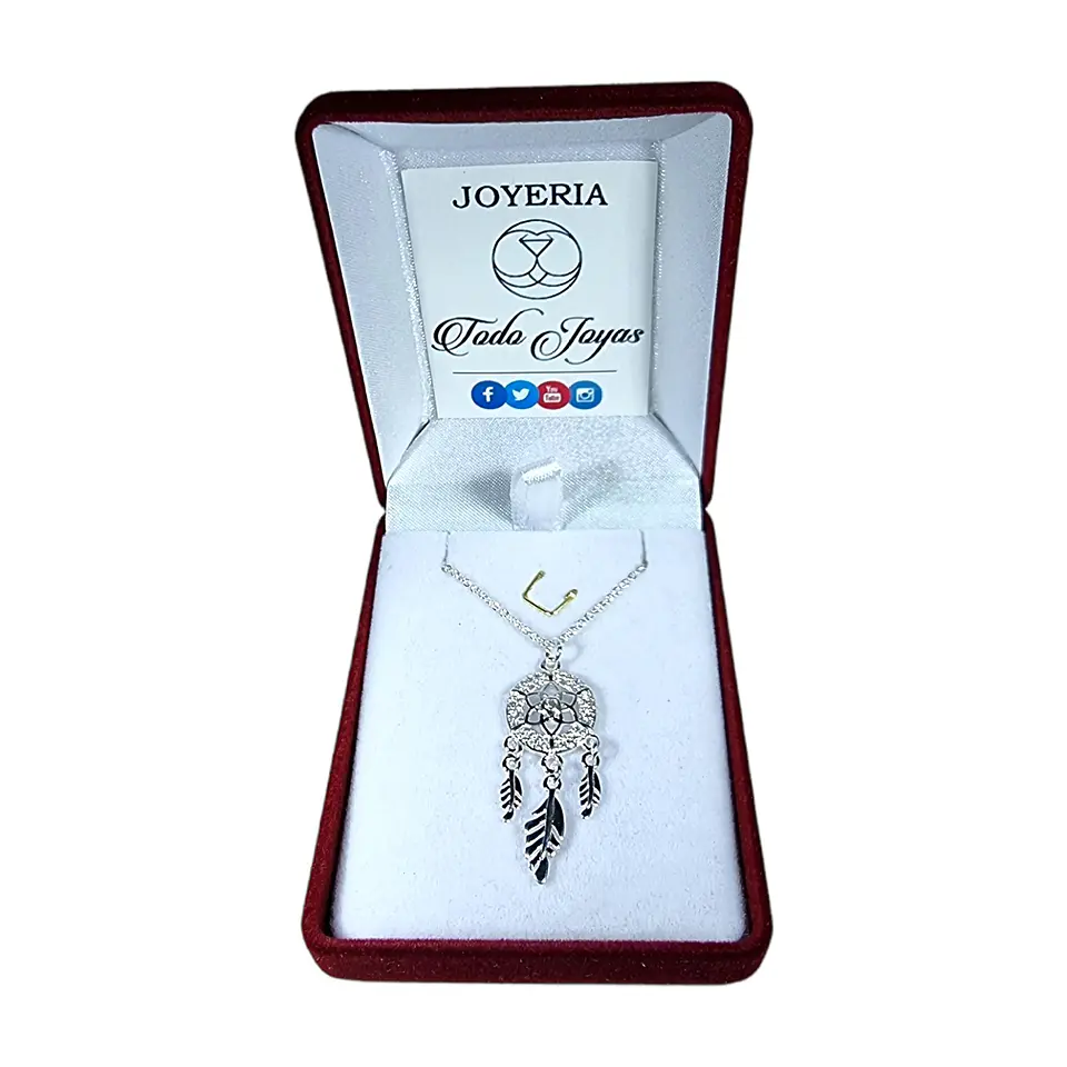 Collar Atrapa Sueño Circones Plateado 2