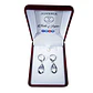 Aros de Gotas Circon Blanco Plateado - Miniatura 2