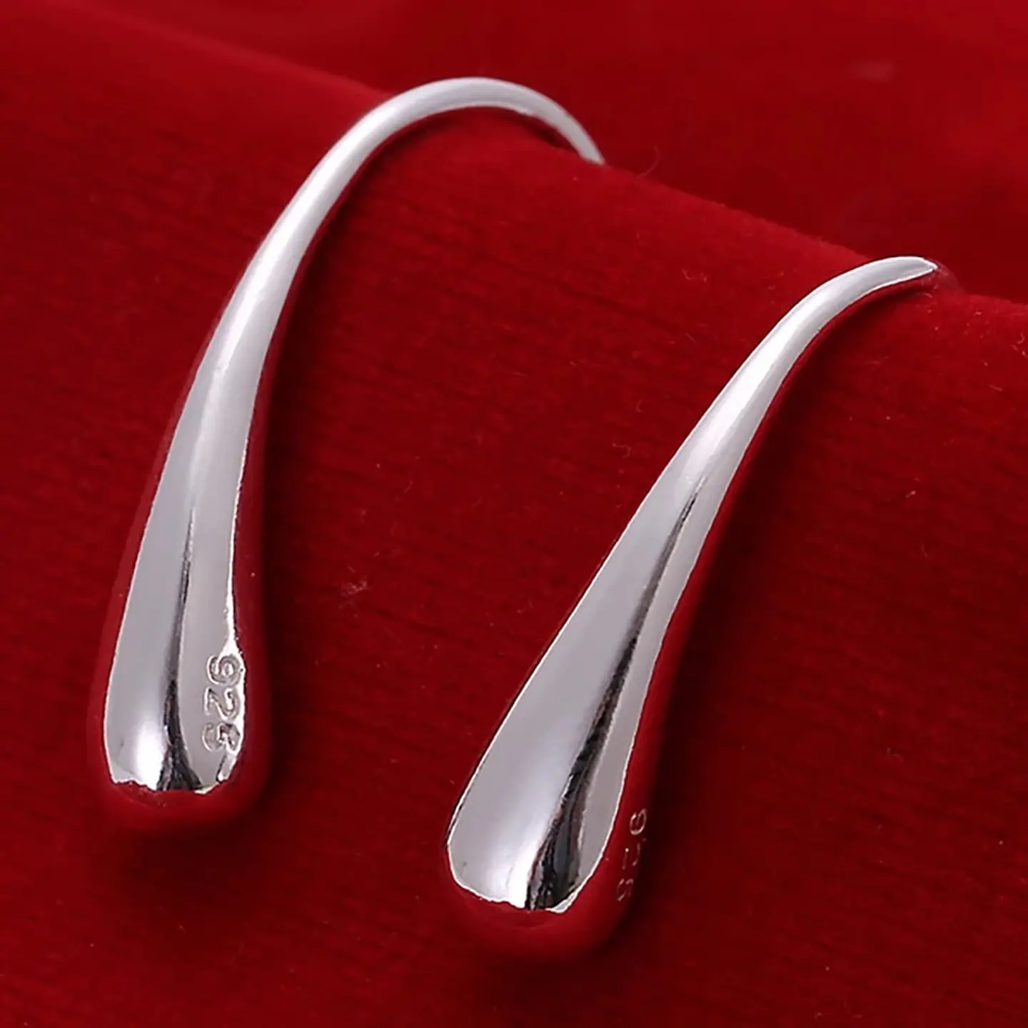 Aros de Gotas Plateado 5