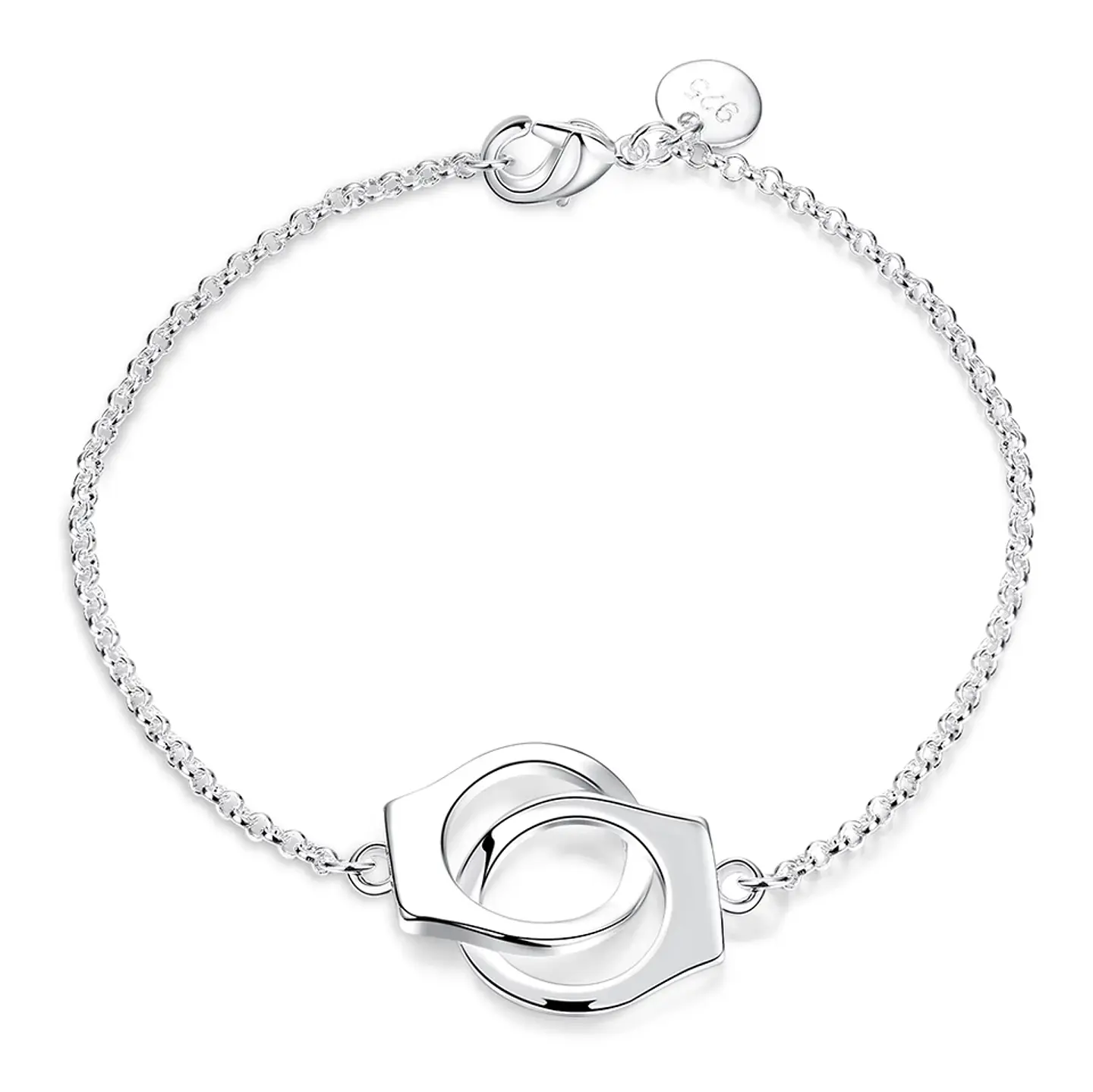 Pulsera Esposas Plateada 1
