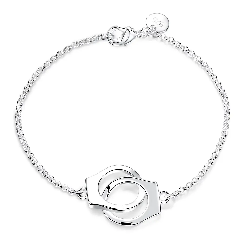 Pulsera Esposas Plateada 1