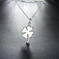 Collar Trebol de La Suerte Plateado - Miniatura 5