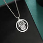 Colgante Collar Mano de Fatima Hamsa Acero Plateado - Miniatura 5