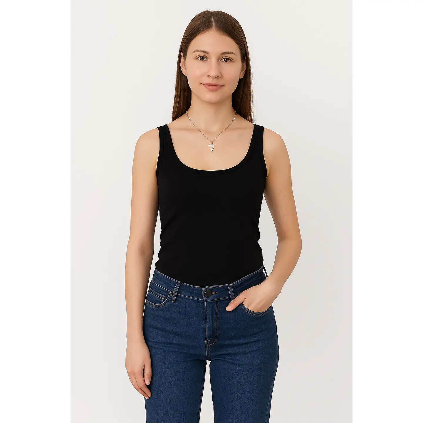 Collar Delfín Acero Plateado 3