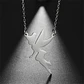Colgante Collar Hada Acero Plateado - Miniatura 2