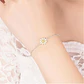 Pulsera Flor Margarita Ajustable Plateada - Miniatura 4