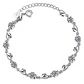 Pulsera Corazones y Circones Plateada - Miniatura 1