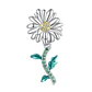 Charm Dije Plata 925 Margarita Daisy Flower - Miniatura 1