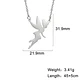 Colgante Collar Hada Acero Plateado - Miniatura 5