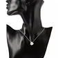 Collar Colgante Nudo Plateado - Miniatura 3
