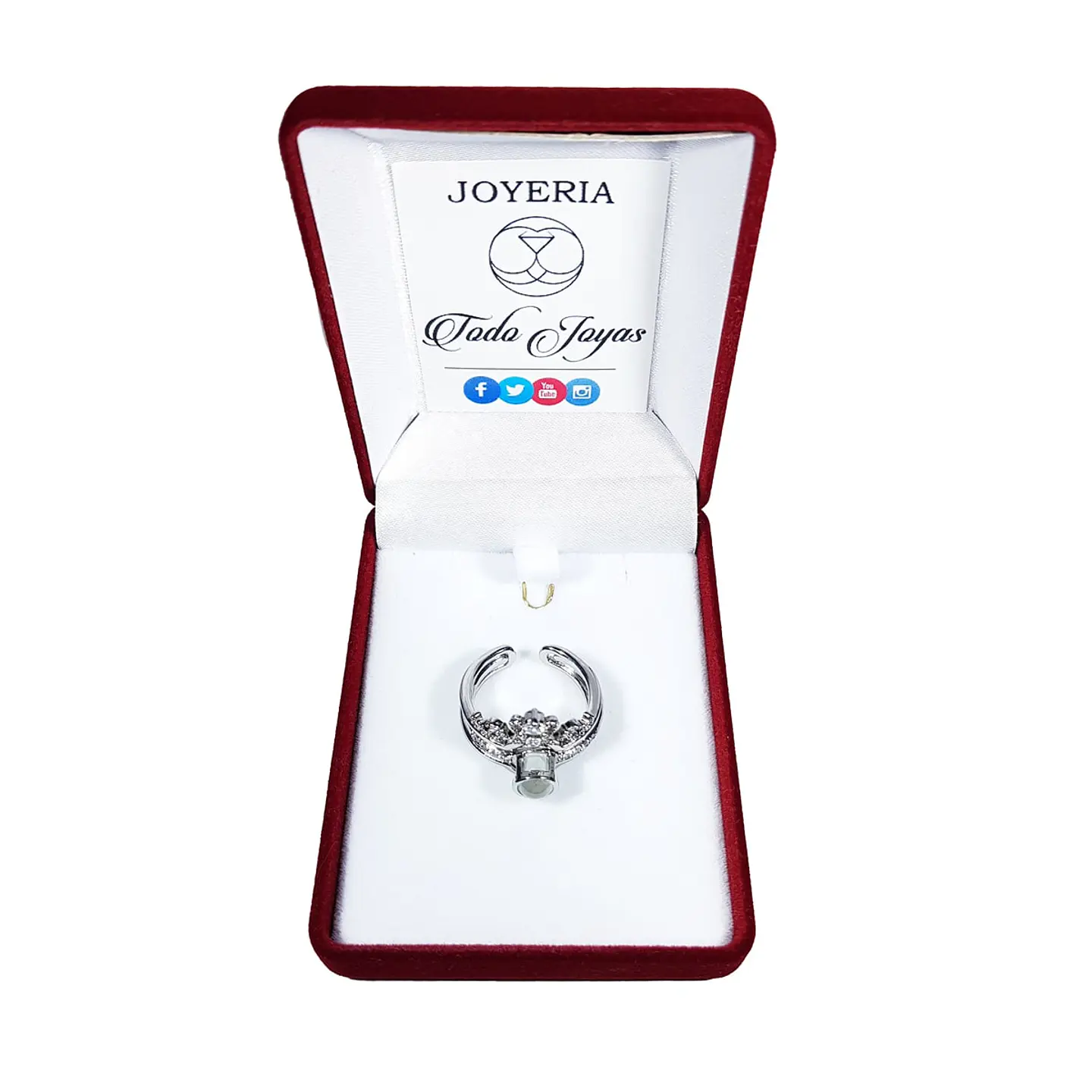 Anillo Te amo en 100 Idiomas Plateado 2