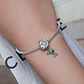 Charm Dije Plata 925 Margarita Daisy Flower - Miniatura 2