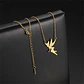 Colgante Collar Hada Acero Dorado - Miniatura 4