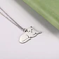 Collar Gato Acostado Gatito Acero Plateado - Miniatura 4